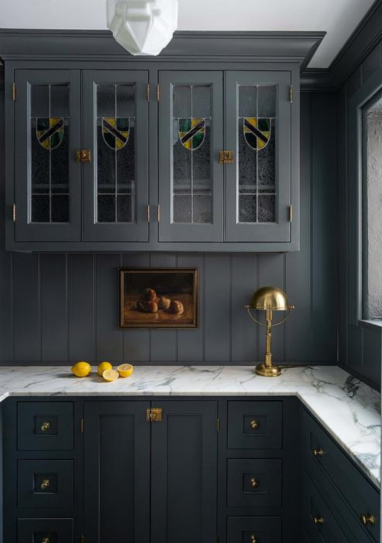 charcoal-gray-butlers-pantry-cabinets