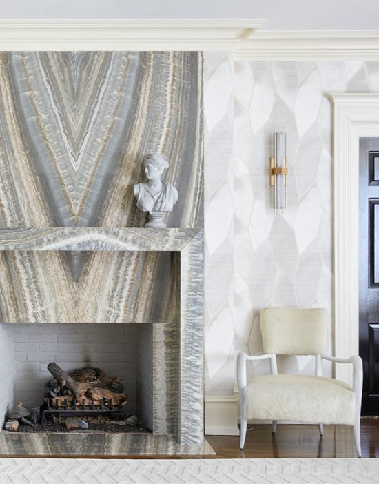 gray-and-gold-fireplace-mantle 