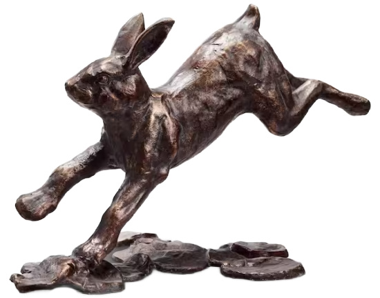 Running Rabbit Garden Statue