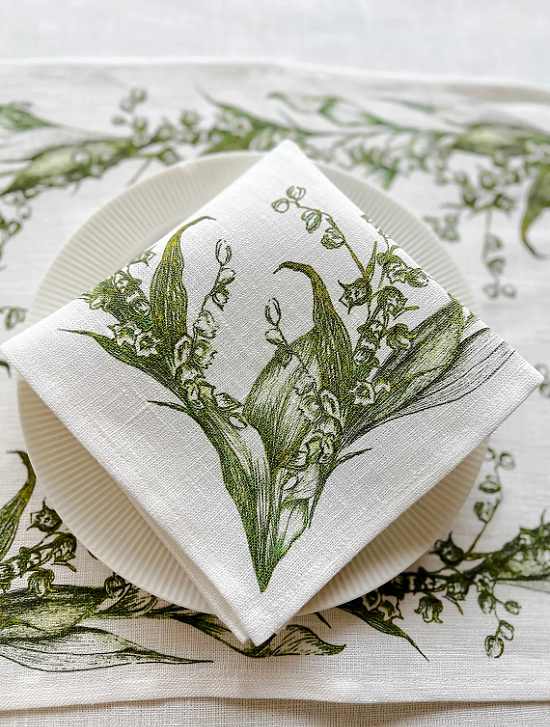 Lily-of-the-Valley-linen-napkins