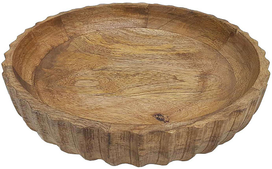 everyday-decor-fluted-design-wood-decorative-bowl