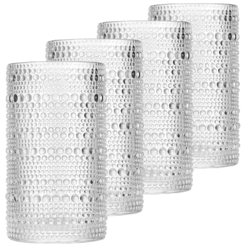 vintage-clear-hobnail-highball-glasses-4-piece-set