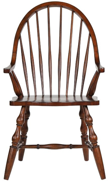 Gonzalez Solid Wood Windsor Back Arm Chair