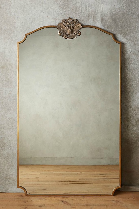 wooded manor mirror