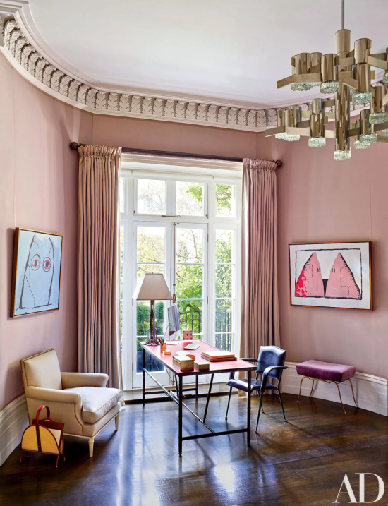 Pink-interiors-London-Townhouse
