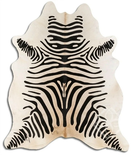 Togo Zebra Cowhide Rug