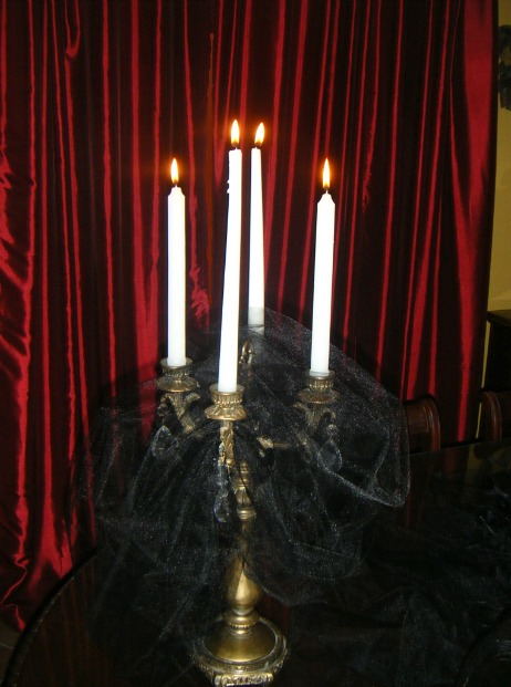 Halloween candelabra