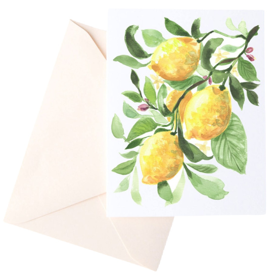 Lemons Note Cards with Envelopes