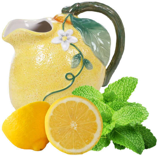 citron 3 d lemon pitcher-mint