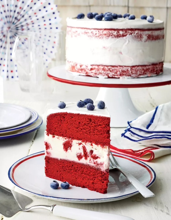 Red Velvet Ice-Cream Cake Recipe