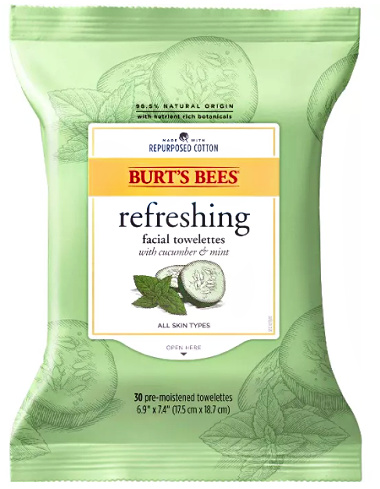 Burt's Bees Facial Cleansing Towelettes - 30 ct
