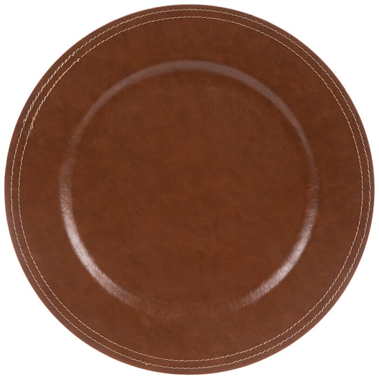 Faux Leather Plate Charger