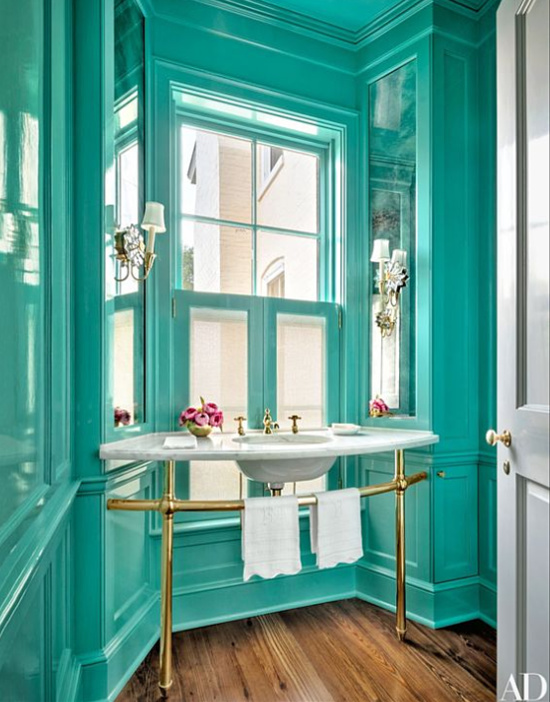 turquoise-powder-room