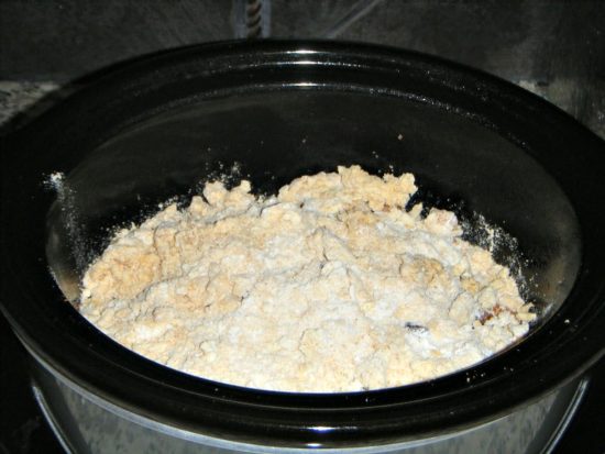 Apple Raisin Pecan Crock-Pot Cobbler