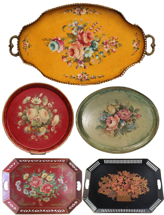 vintage-antique-tole-trays