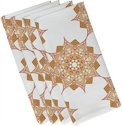geometric print napkin