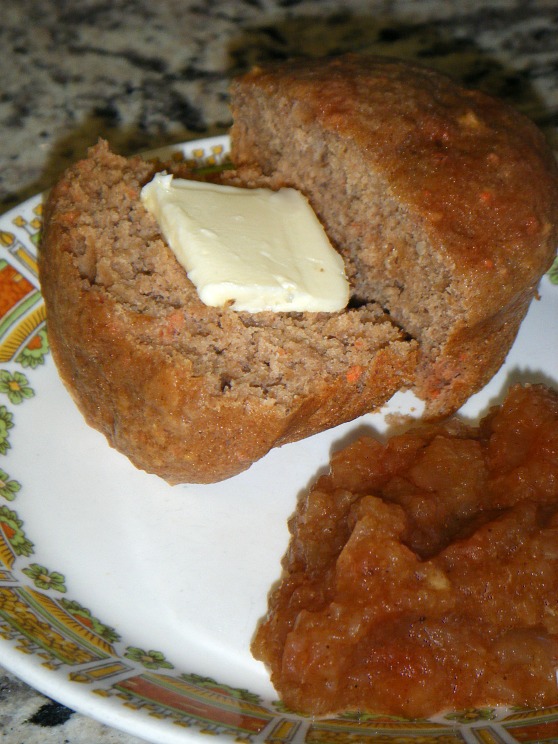 carrot cake and apple muffins