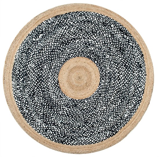 nuLOOM Causal Natural Fiber Jute And Cotton Token Area Rug