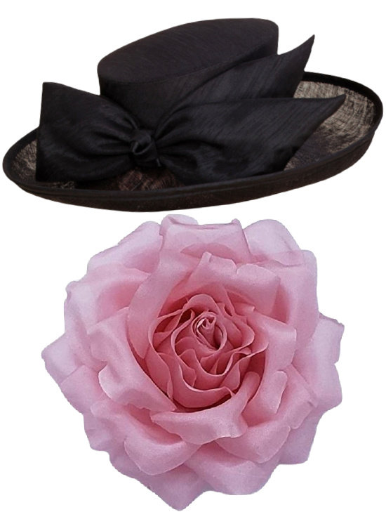 Derby-hat-black-pink-rose-pin (1)