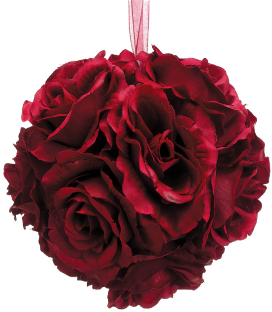 Red Rose Kissing Ball