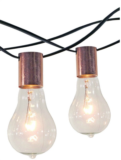 copper patio string lights