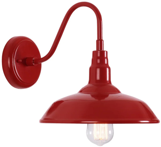 Hoffman 1 Light Outdoor Lantern - Red