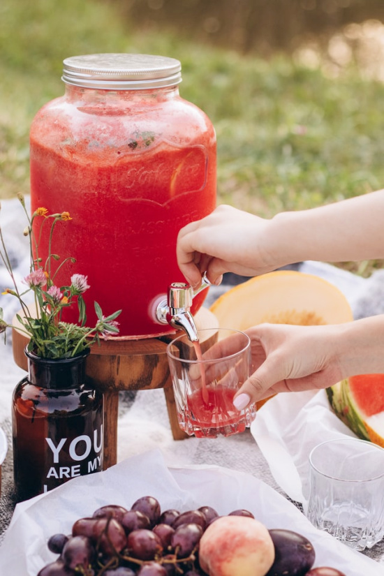 summer picnic watermelon beverage