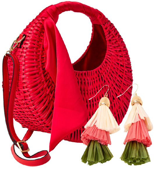 watermelon-colors-handbag-earrings