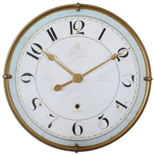 Uttermost Torriana Antiqued Accent Wall Clock
