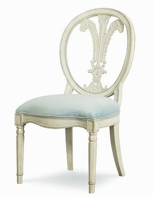 Veranda Upholstered Queen Anne Back Side Chair