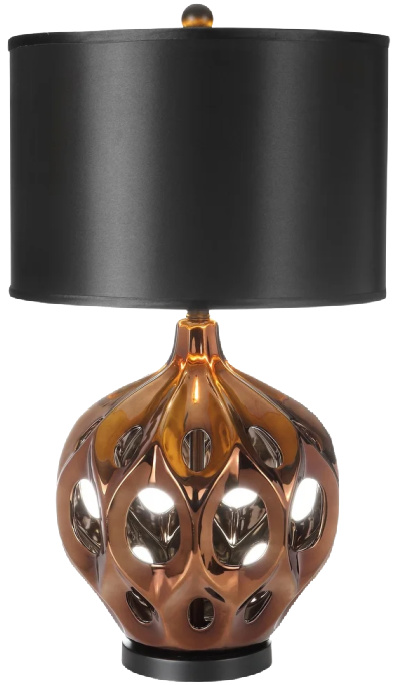 Deco Copper Finish Table Lamp