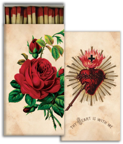 Heart Aflame Decorative Matches