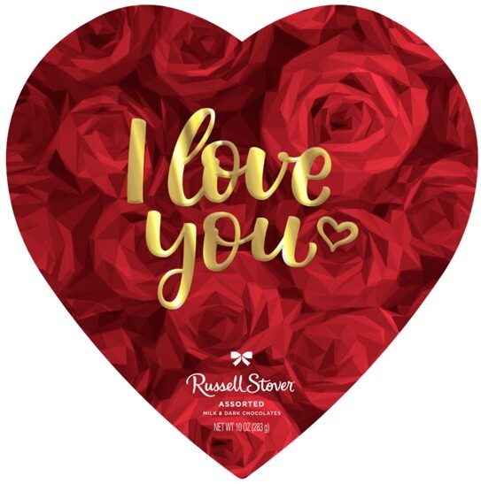 Russell Stover Assorted I Love You Milk and Dark Chocolates