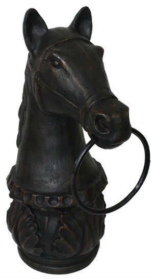Horse Head Hitching Post Reproduction Bust