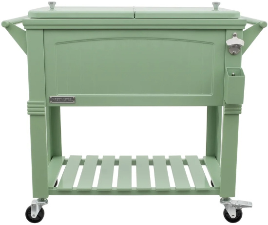 Permasteel 80 Qt. Furniture Style Patio Cooler - Green