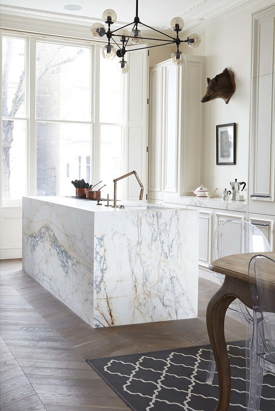 Blakes London marble kitchen island