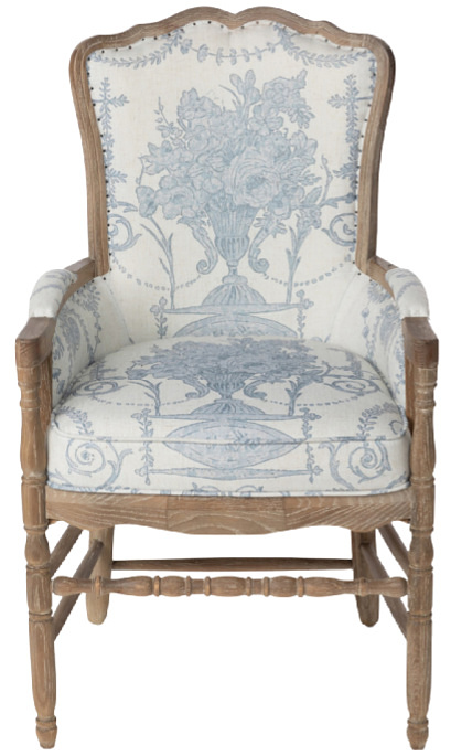 French Country Fireside Lounge Chair