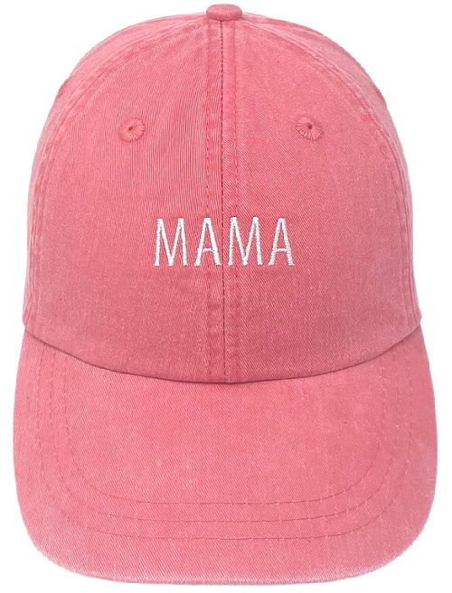 Mama Embroidered Pigment-Dyed Baseball Cap