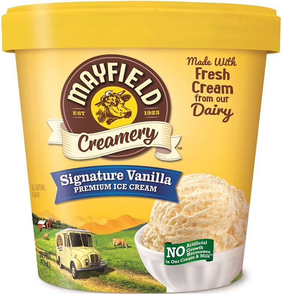 Mayfield signature vanilla ice cream