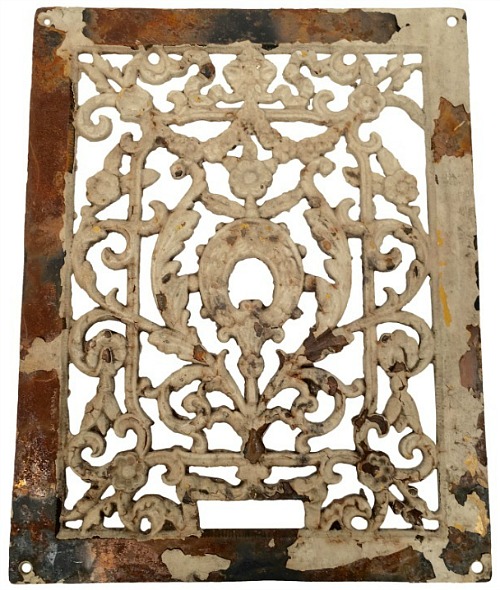 Antique 1800s Cast Iron Register Grate
