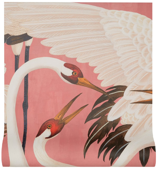 Heron Print Wallpaper Gucci