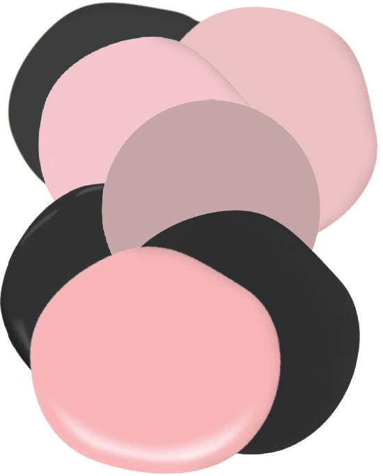 pink-black-paint-colors