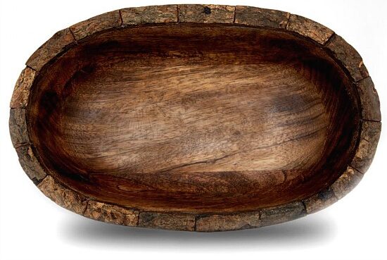 Artisan Wood - Bark Natural Decorative Bowl