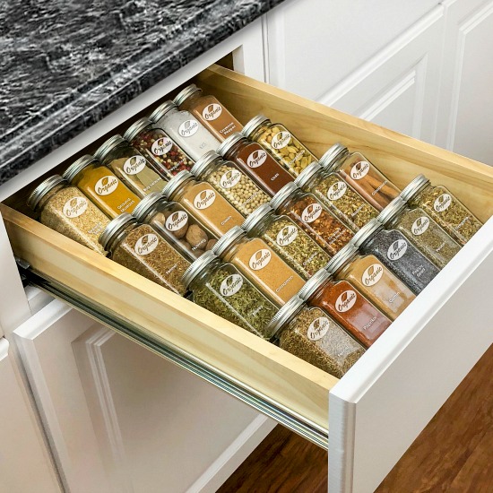 spice drawer organizer