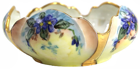 Antique hand-painted porcelain bowl