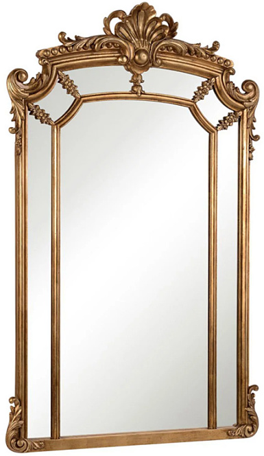 Elegant Decor Antique Wood Wall Mirror