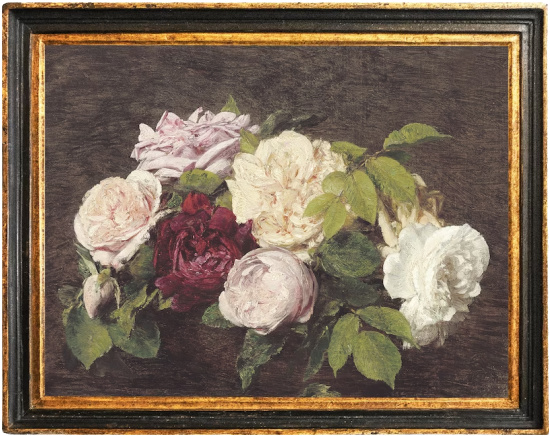 Roses Painting, Flowers Still Life