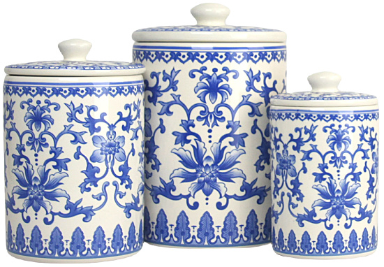 Chinoiserie-3-Piece-Ceramic-Canister-Set-White-Blue
