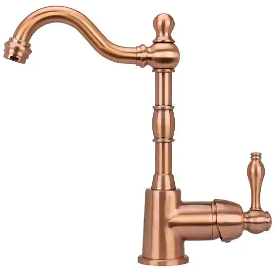Single-Handle Bar Faucet in Copper
