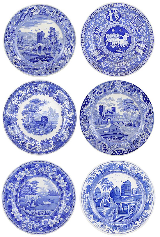 Traditions Wall Plates, BlueWhite